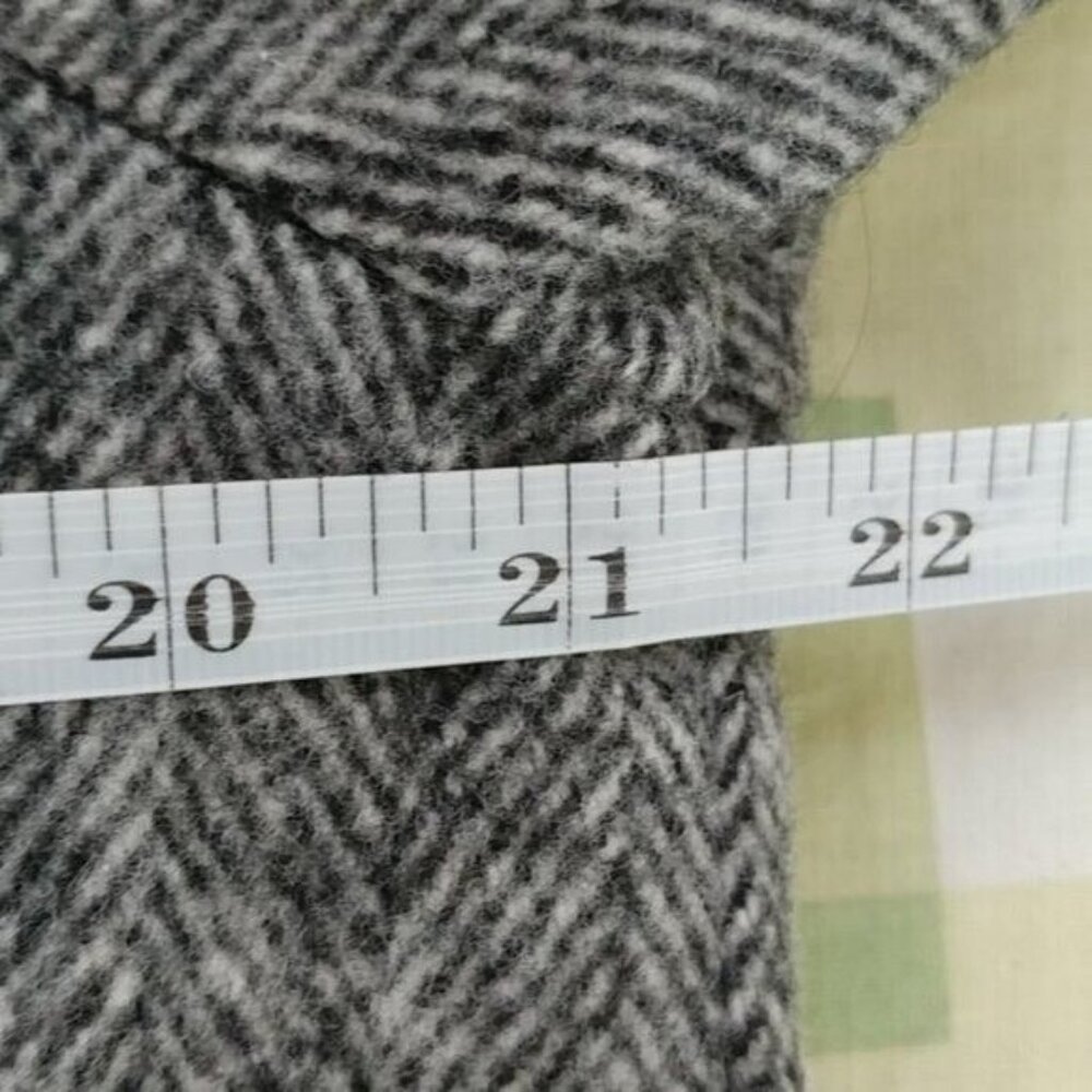 Traders Point Women's Vintage Grey Double Breasted Wool Suede Coat Size M - Picture 8 of 10